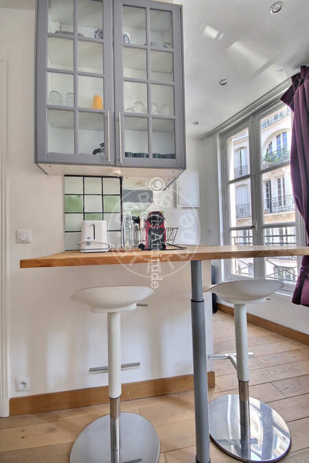 Cuisine Appartement meublé - 30m²  - 1 chambre - Tour Eiffel - Paris