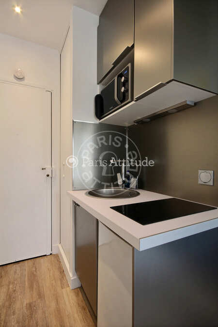 Kitchen Furnished studio - 17m²  - Arts et Métiers - Paris
