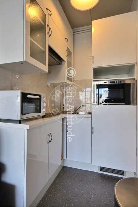 Cozinha Quitinete mobilado - 30m²  - Arc de Triomphe - Paris