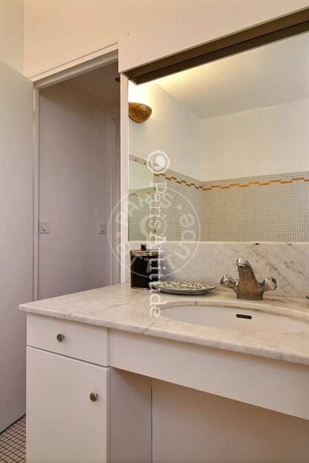 Bathroom Furnished apartment - 85m²  - 2 bedrooms - Bastille - Paris