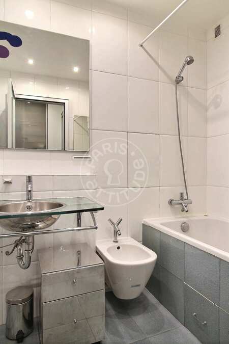 Baño Piso amueblado - 84m²  - 1 dormitorio - Les Gobelins - París