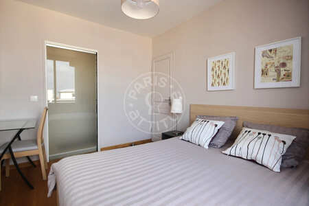 Schlafzimmer Möblierte wohnung - 70m²  - 2 Zimmer - Porte Maillot / Palais des Congrès - Paris