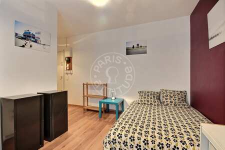 Wohnzimmer Möblierte studio - 19m²  - Riquet - Paris