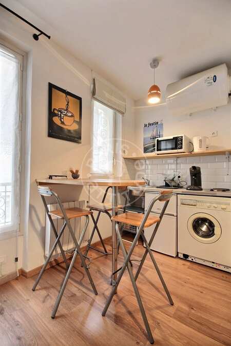 Küche Möblierte studio - 19m²  - Riquet - Paris