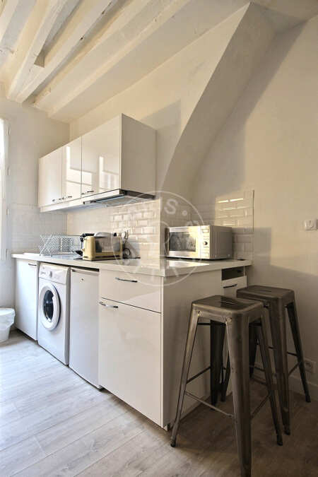 Cuisine Appartement meublé - 29m²  - 1 chambre - Ecole Militaire / Unesco / Duroc - Paris