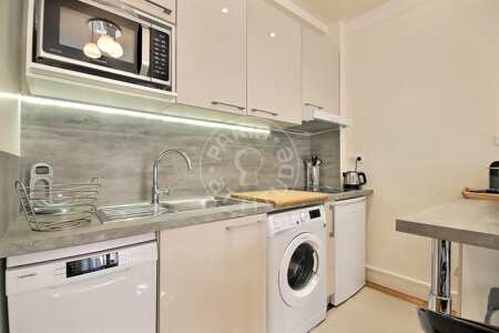 Cozinha Apartamento mobilado - 32m²  - 1 quarto - Jasmin / Mozart - Paris