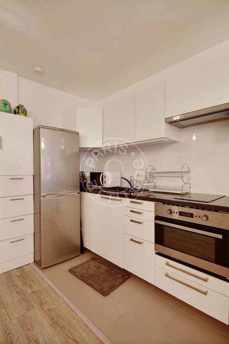 Kitchen Furnished studio - 33m²  - Pasteur - Paris