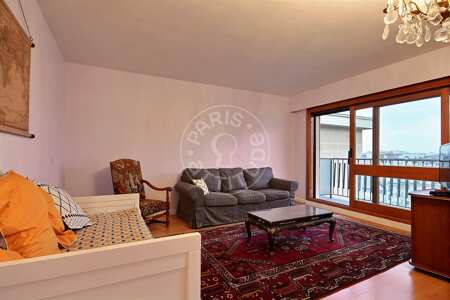 Living room Furnished apartment - 93m²  - 2 bedrooms - Issy-les-Moulineaux
