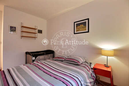 Quarto Apartamento mobilado - 62m² - 2 quartos - Ménilmontant - Paris