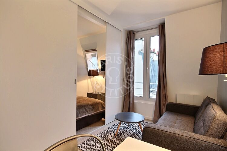 Living room - Furnished studio alcove - Paris 75015 - 13072