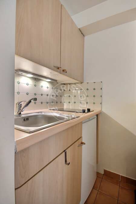 Cocina Estudio amueblado - 18m²  - Montorgueil - París