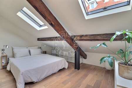 Bedroom Furnished duplex - 49m²  - 1 bedroom - Oberkampf - Paris