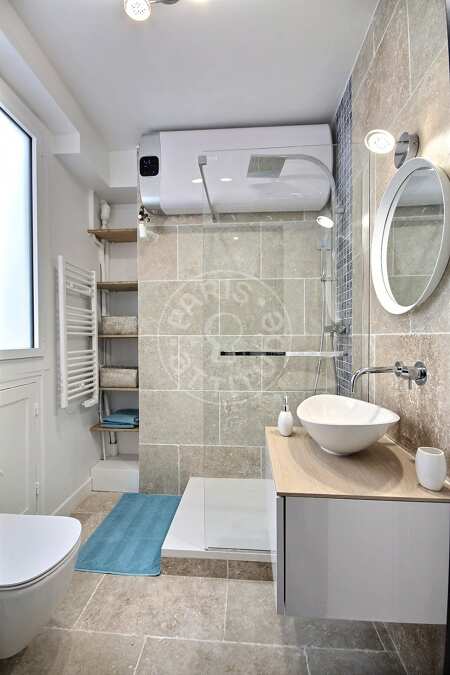 Bagno Appartamento arredato - 32m²  - 1 locale - Strasbourg Saint-Denis - Parigi