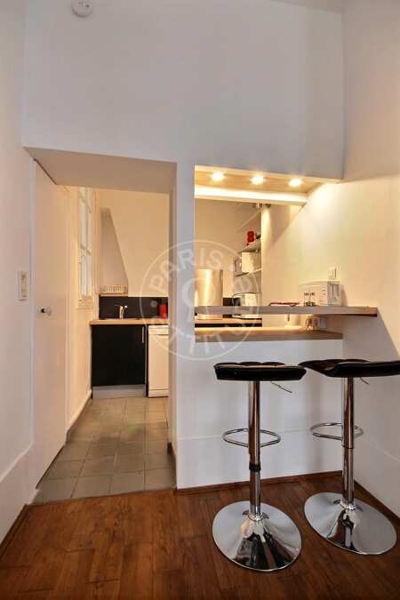 Cozinha Studio mobilado - 28m²  - Saint Placide - Paris
