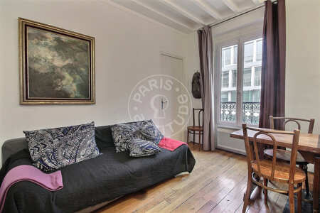 Wohnzimmer Möblierte wohnung - 27m²  - 1 Zimmer - Montmartre / Place des Abbesses - Paris