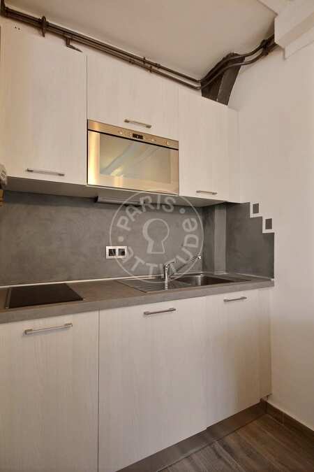 Cozinha Quitinete mobilado - 22m²  - Pyramides / Palais Royal - Paris