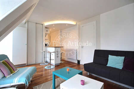 Salon Studio meublé - 24m²  - Porte de Versailles - Paris