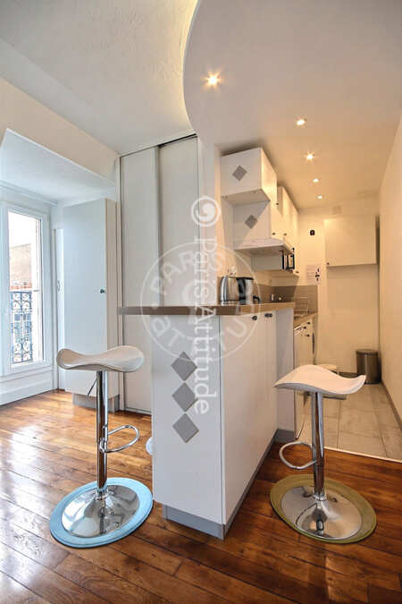 Cuisine Studio meublé - 24m²  - Porte de Versailles - Paris