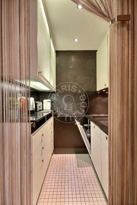 Kitchen Furnished apartment - 39m²  - 1 bedroom - Jardin du Luxembourg - Paris