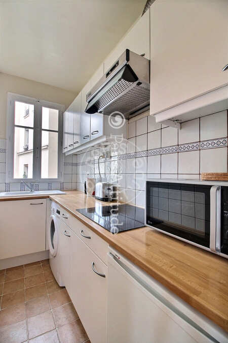 Cozinha Studio mobilado - 35m²  - Montmartre / Place des Abbesses - Paris