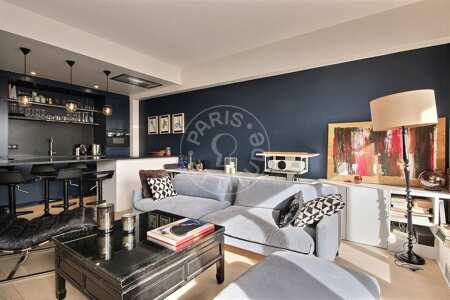 Wohnzimmer Möblierte wohnung - 74m²  - 3 Zimmer - Pereire - Paris