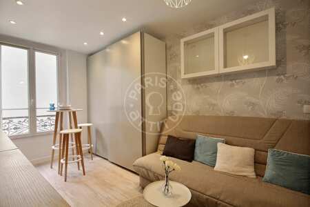 Sala Quitinete mobilado - 16m² - Guy Môquet - Paris