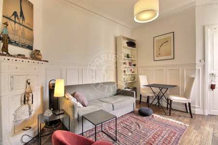 Salón Piso amueblado - 30m²  - 1 dormitorio - Alésia - París