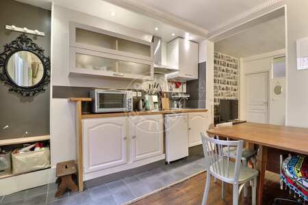 Cocina Piso amueblado - 35m²  - 1 dormitorio - Marx Dormoy - París