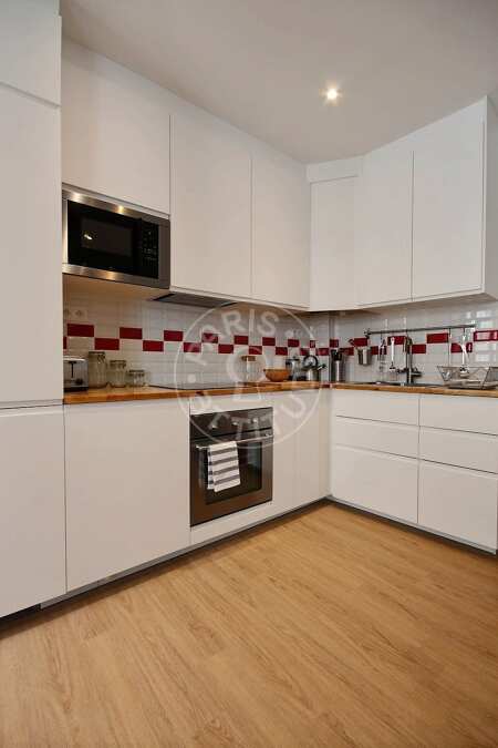 Cozinha Apartamento mobilado - 35m²  - 1 quarto - Ile Saint-Louis - Paris