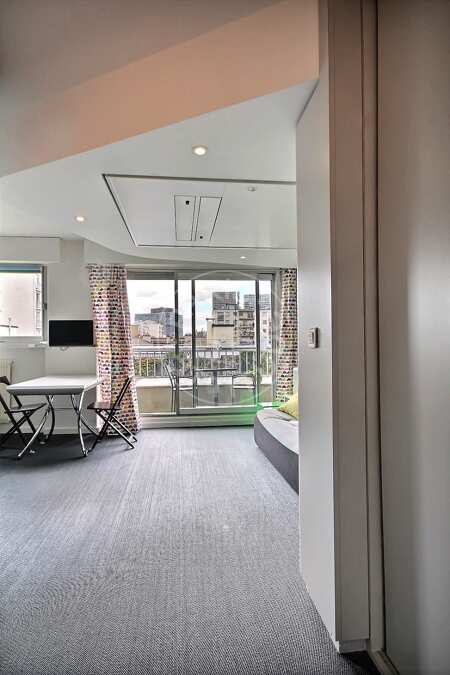 Entrance Furnished studio - 23m²  - Parc André Citroën - Paris