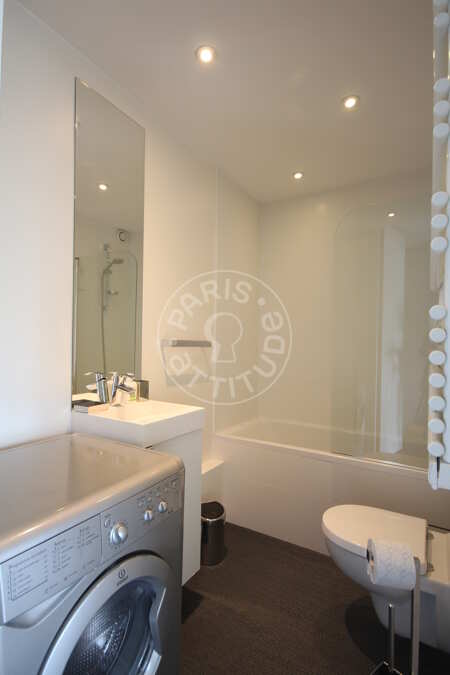 Bathroom Furnished studio - 23m²  - Parc André Citroën - Paris