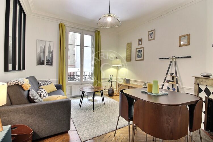 Wohnzimmer - Möblierte 1 Zimmer - Paris 75015 - 13149