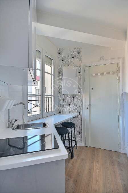 Cocina Estudio amueblado - 15m²  - La Muette / Bois de Boulogne - París
