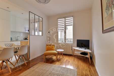 Living room Furnished apartment - 47m²  - 2 bedrooms - Oberkampf - Paris