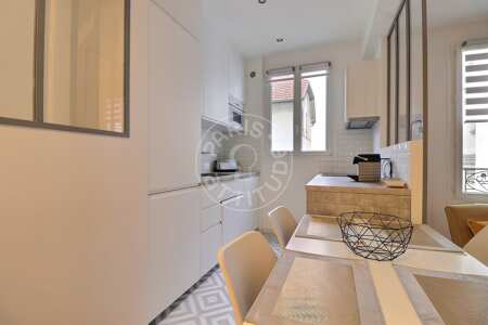 Kitchen Furnished apartment - 47m²  - 2 bedrooms - Oberkampf - Paris