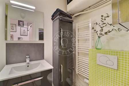 Bagno Appartamento arredato - 40m²  - 1 locale - République - Parigi