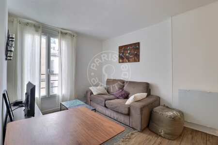 Salón Piso amueblado - 30m²  - 1 dormitorio - Oberkampf - París