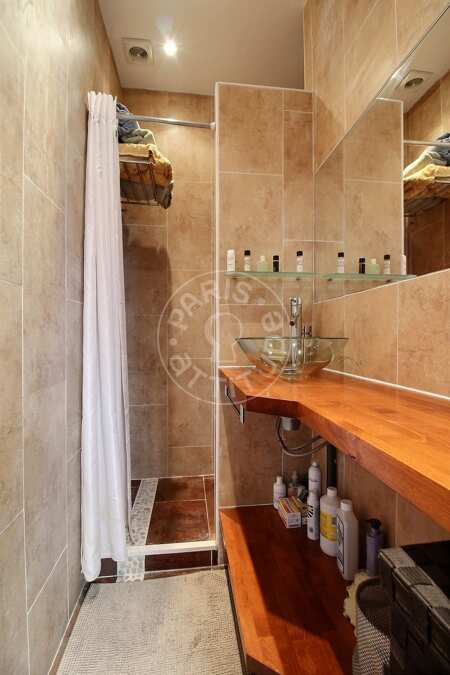 Bathroom Furnished apartment - 50m²  - 1 bedroom - Tour Eiffel - Paris