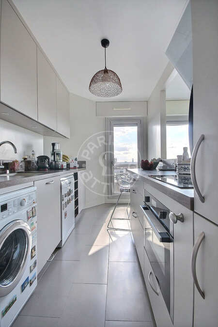 Cozinha Apartamento mobilado - 67m²  - 1 quarto - Buttes-Chaumont - Paris