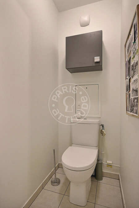 WC Apartamento mobilado - 67m²  - 1 quarto - Buttes-Chaumont - Paris