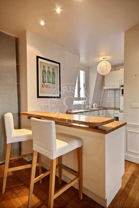 Cocina Piso amueblado - 62m²  - 1 dormitorio - Denfert Rochereau - París