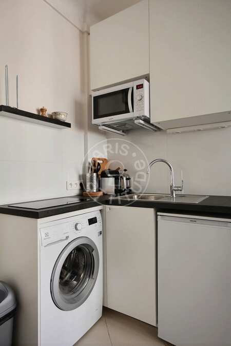 Cocina Estudio amueblado - 19m²  - Montmartre / Place des Abbesses - París