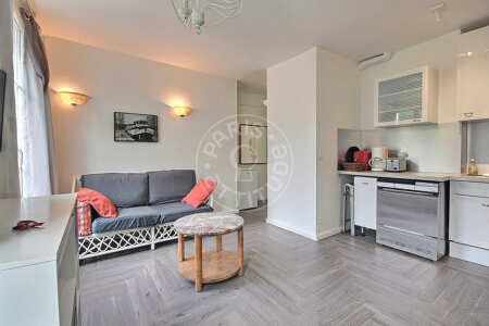 Living room Furnished duplex - 38m²  - 1 bedroom - Tour Eiffel - Paris
