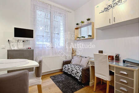 Sala Quitinete mobilado - 18m²  - Daumesnil - Paris