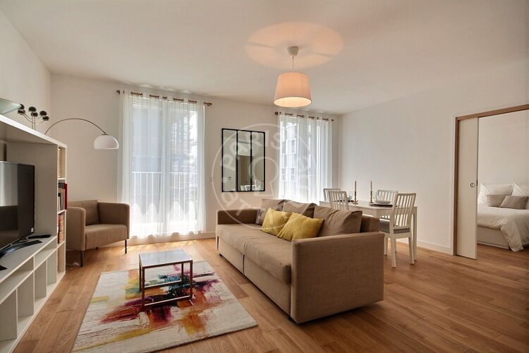 Living room - Furnished 1 bedroom - Paris 75017 - 13197