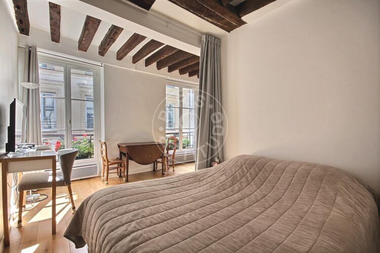 Camera da letto - Mansardato arredato - Parigi 75006 - 13204
