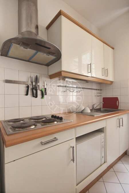 Kitchen Furnished apartment - 50m²  - 1 bedroom - Musée d'Orsay - Paris