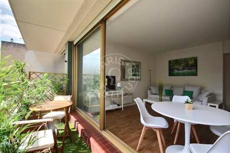 Balcon Appartement meublé - 48m²  - 1 chambre - Guy Môquet - Paris