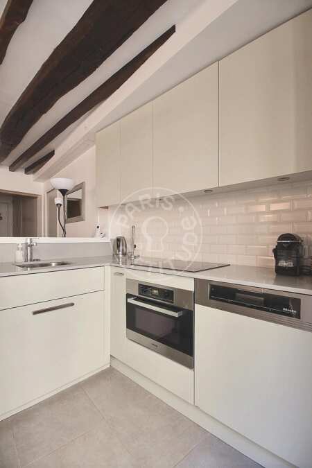 Küche Möblierte wohnung - 50m²  - 1 Zimmer - Strasbourg Saint-Denis - Paris