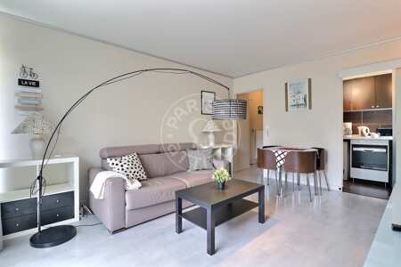 Living room Furnished studio - 32m²  - Asnières-sur-Seine